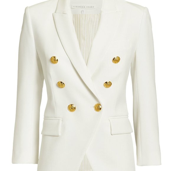 ❌SOLD❌VERONICA BEARD Empire Double Breasted Blazer - Picture 3 of 10